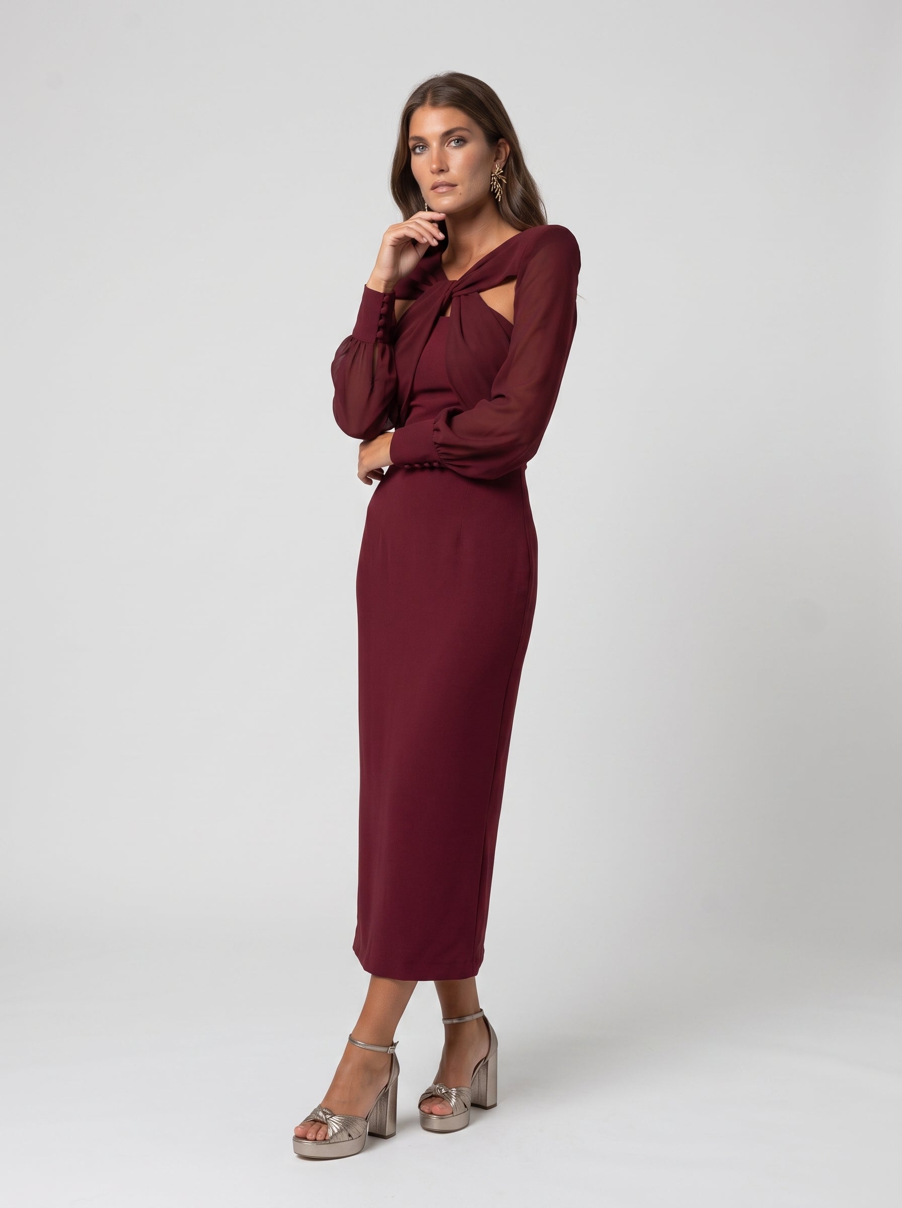Aurora | Vestido midi elegante