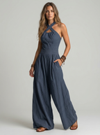 Bianca | Mono elegante con escote cruzado