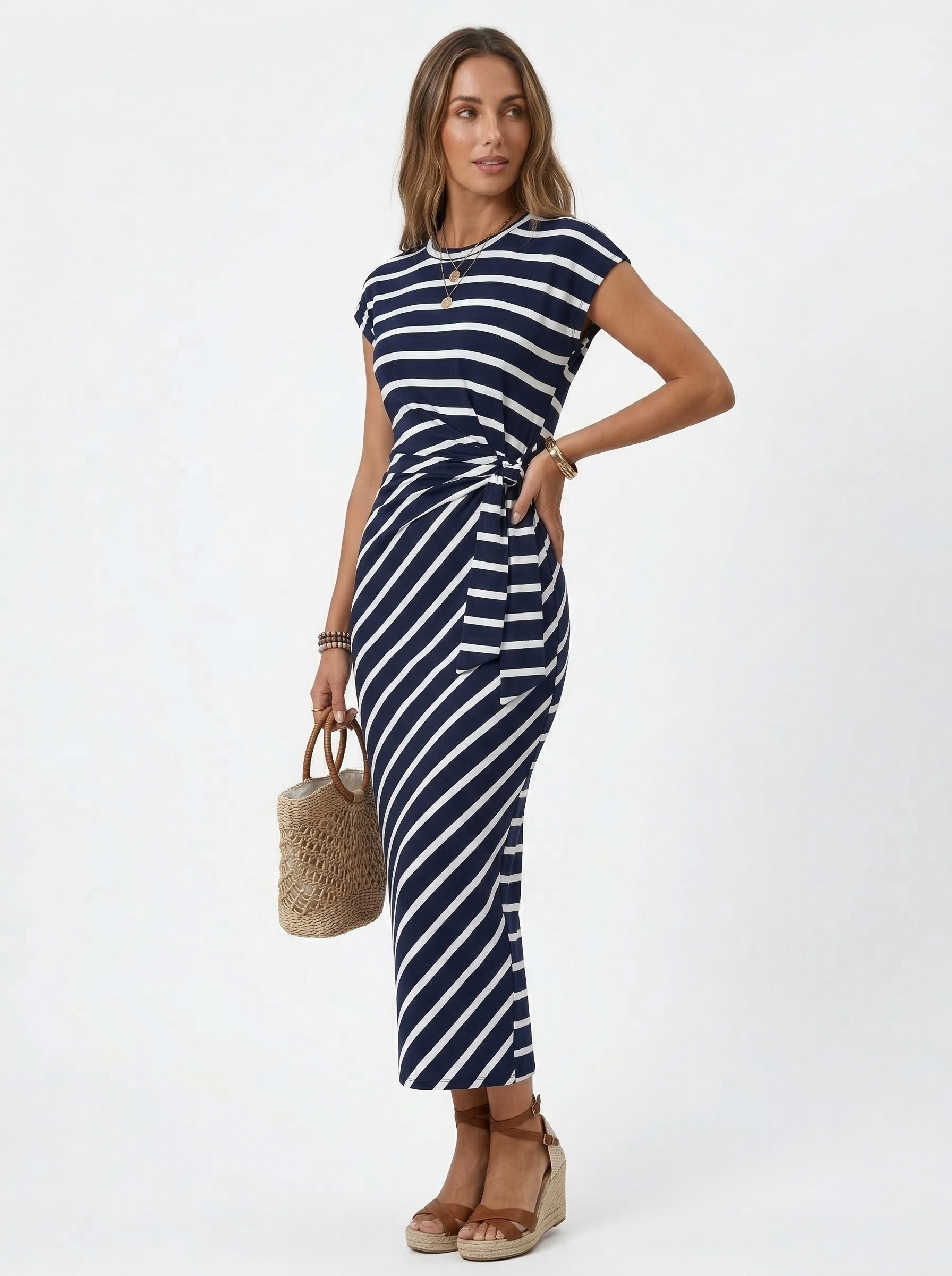 Diana | Vestido largo de amarre lateral