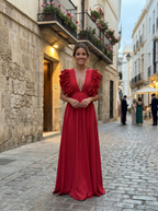 Teresa | Vestido largo elegante con escote en V