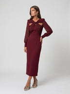 Aurora | Vestido midi elegante