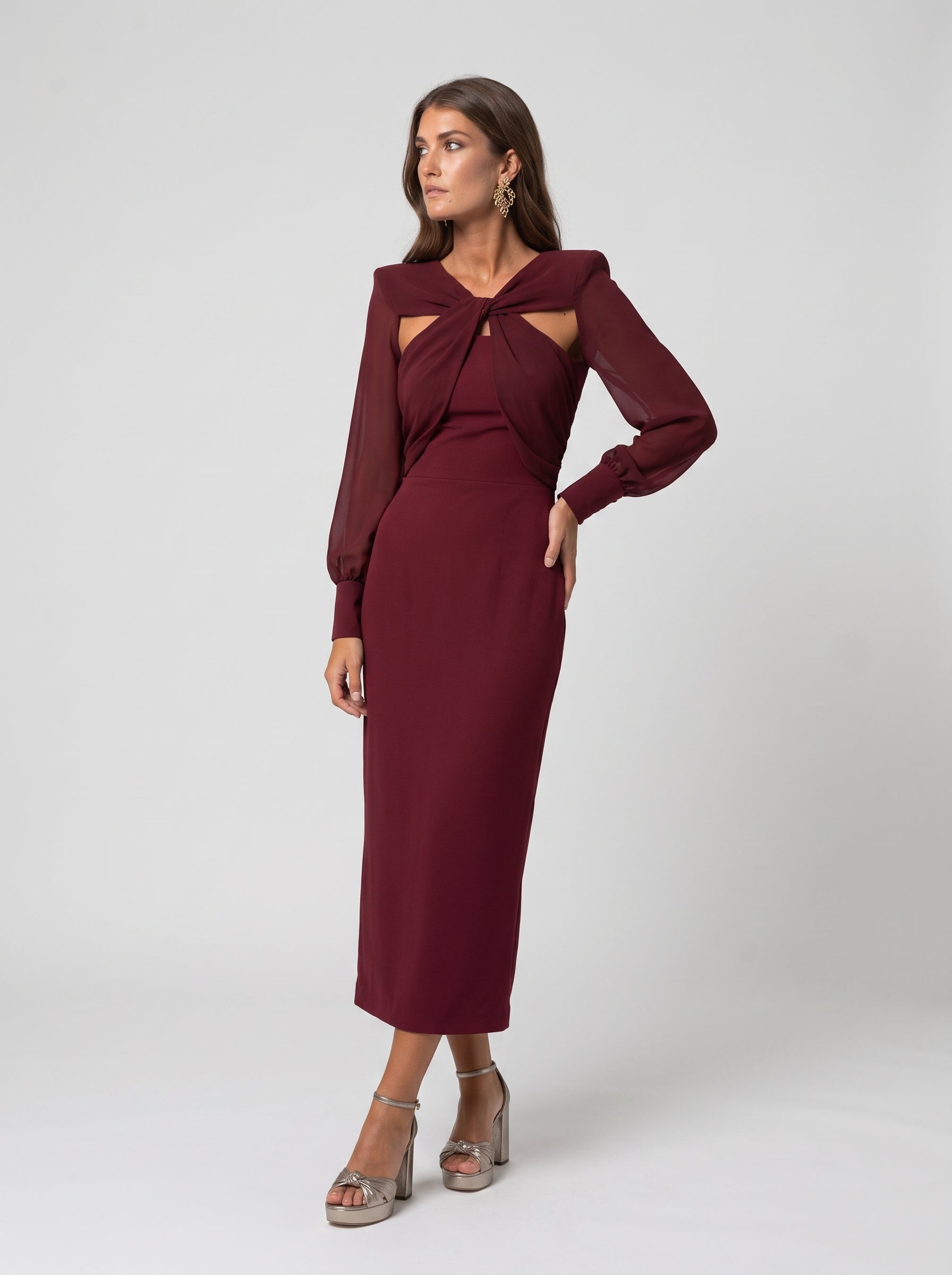 Aurora | Vestido midi elegante